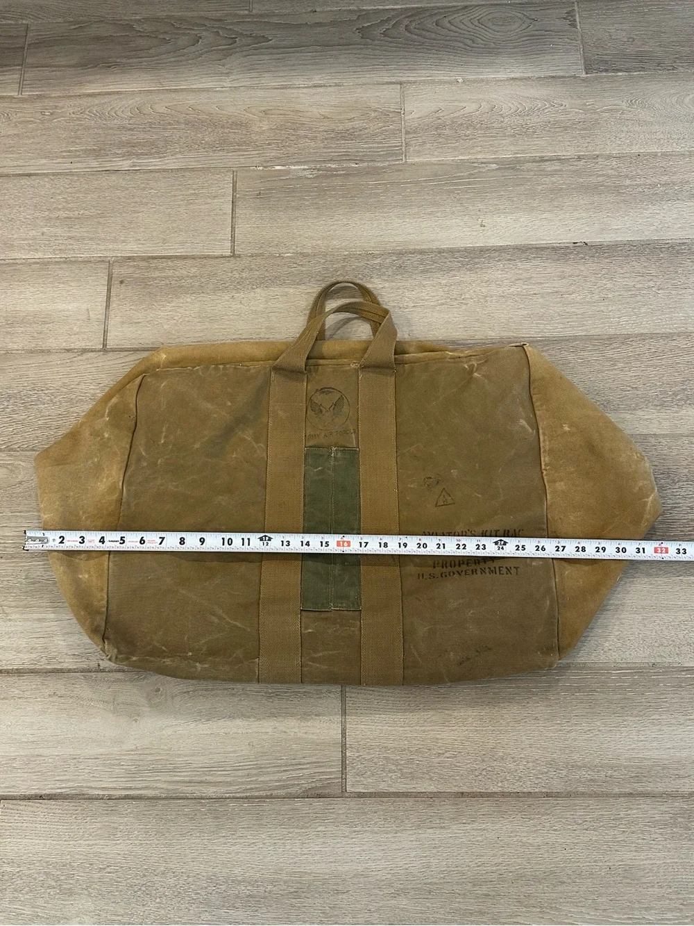 VTG World War II U.S. Army Air Forces Aviator Zipper Kit Bag (AN 6505-1)